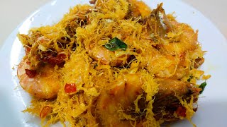 Udang Masak Butter  Butter Prawn Recipe [upl. by Delia]