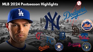 MLB 2024 Postseason Highlights No Music  MLB Highlights 2024 [upl. by Enyak]