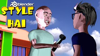 STYLE HAI  Blender 2D Animation Short Movie [upl. by Keviv]