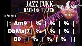 Backing Track Jazz Funk in Am9 Modal [upl. by Aikar]