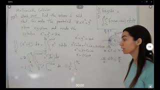 Volume of Solid under Paraboloid and Cylinder in Polar Coordinates [upl. by Xymenes]