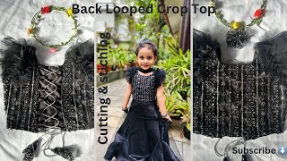 Back Looped Crop Top Cutting amp StitchingMalayalam sanikakoyilyath [upl. by Lemart]