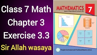 Class 7 Math New Book Chapter 3 Exercise 33  Class 7 Math New Book Unit 3 Exercise 33 [upl. by Virgilio425]