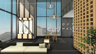 Minimalist Loft Apartment  The Sims 4 Speed Build  NO CC  Stop Motion  Dream Home Decorator [upl. by Eylrahc34]