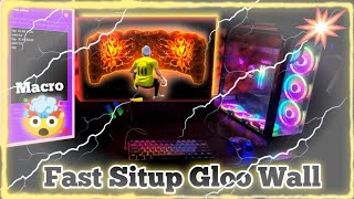 Best Macro For Fast Gloo Wall 💻😱  Macro For Fast Sit Up Gloo Wall in Pc 💻😱  Bluestacks 45  FF [upl. by Iren]