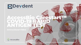 AccessBio Carestart™ COVID19 Antigen Test Instructional Video [upl. by Molini]