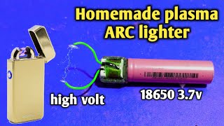 Plasma ARC lighter  how to make an arc lighter  homemade plasma lighter  flameless lighter [upl. by Balthasar37]