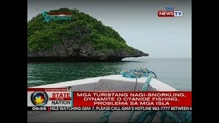 Mga turistang nagisnorkling dynamite o cyanide fishing problema sa Hundred Islands National Park [upl. by Rehoptsirhc]