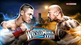 john cena vs the rock wrestle mania 28 official theme song [upl. by Raul]