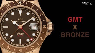 Glycine Combat SUB 42 Sports Bronze GMT Brown Ref GL0316 [upl. by Yornek]