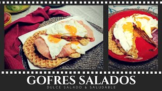 GOFRES SALADOS de parmesano  Receta Saludable con GOFRERA LIDL [upl. by Atsylac]