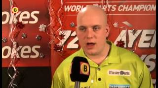 Michael van Gerwen baalt van verloren WKfinale [upl. by Eledoya]