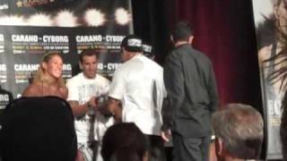 Gina Carano amp Cris Cyborg Weigh In [upl. by Duston]