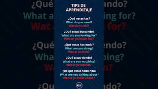 TIPS Rápidos de Inglés🔥Preguntas que debes saber en inglés [upl. by Ardnoid654]