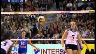 Mondiali Volley 2002  Finale ItaliaUsa 2°Set [upl. by Lrac577]