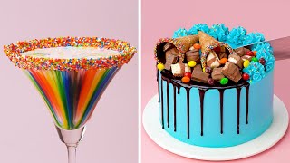 How to Create Stunning Colorful Cakes  Rainbow Cake Decorating Ideas to Impress Your Guests [upl. by Eleen]