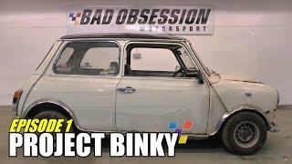 Project Binky  Episode 1  Austin Mini GTFour  Turbo Charged 4WD Mini [upl. by Aisatnaf]