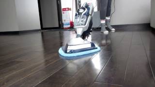 Hoover FloorMate SteamSCrub 2N1 Steam Cleaner In Action [upl. by Gerik]