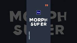 Morph Words Into Other Words Transition in After Effects tutorial [upl. by Coats695]