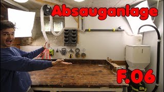 Absauganlage für Werkstatt selber bauen  F06 CommunityKeller [upl. by Alhahs123]