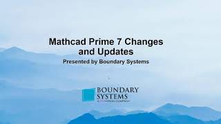 Mathcad Changes amp Updates [upl. by Ytak]