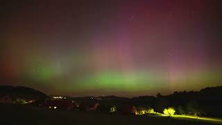 Northern lights in Czech Republic 1052024 [upl. by Lazaro598]