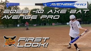 Hitting with the 2023 10 Axe Bat Avenge Pro  USSSA Youth Bat Review [upl. by Thrift]