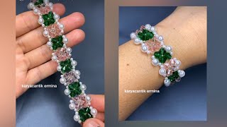 bead bracelet making  diy bead jewelry [upl. by Roseann]