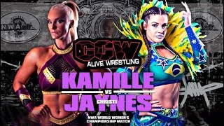 CCW Alive Wrestling Episode 164 quotNWA Brazilquot feat NWA Champ Kamille Christi Jaynes Ariel Levy [upl. by Boyes423]