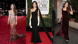 Amal Clooney red carpet gowns dresses Design fashion [upl. by Ranite]