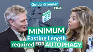 Minimum fasting length required for autophagy  Guido Kroemer [upl. by Merritt]