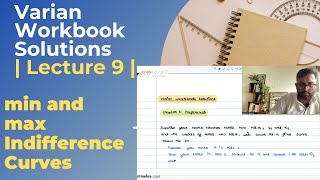 Preferences  Lecture 9  Indifference curve  Perfect Complements amp Max   Varian Workbook [upl. by Elijah]