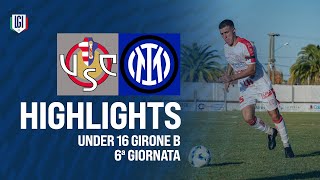 Highlights CremoneseInter U16 AB 6ª giornata stagione 202425 [upl. by Frankie84]