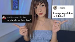 ASMR  Respondendo perguntas de vocês I Parte 1 ♥ [upl. by Tnirb338]