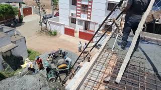 podanur building Roof concrete work🤩🤩🤩 [upl. by Everard]