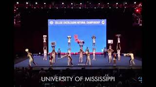 University of Mississippi Ole Miss Coed finals 2024 UCA college nationals [upl. by Anib]