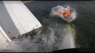 Pitchpoling a Nacra 57 Catamaran  Whoa [upl. by Eidod80]