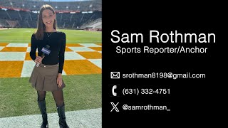 Sam Rothman Demo Reel [upl. by Lahcsap]