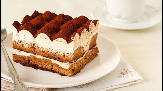 Tiramisu Sans Mascarpone  تحضير تيراميسو بطريقة مبسطة وناجحة [upl. by Eerpud695]