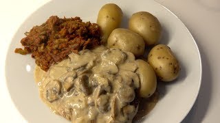 biefstuk met champignonsaus budjet food [upl. by Skurnik50]