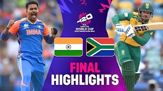 India vs South Africa t20 world cup final highlights last over thriller  Ind vs Sa final [upl. by Isobel]