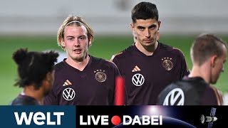 WM 2022 Endspiel gegen Spanien eine Charakterfrage  DFBBriefing mit Havertz und Brandt  WELT [upl. by Naima]