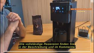 Produktbewertung MEDION Kaffeemaschine mit Mahlwerk und Thermoskanne 1 Liter max 8 Tassen 8 Mah [upl. by Zetnas]