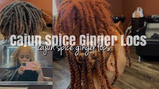 Dying My Locs Ginger  Adore Cajun Spice  Cinnamon [upl. by Acissaj]