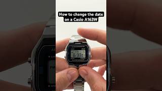 How to change the Date on a Casio A163W [upl. by Allveta]