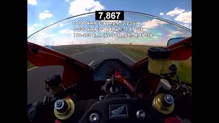 POV SC57 CBR 1000 RR Honda Fireblade  Acceleration 0100 0200 100200 Onboard [upl. by Eugor351]