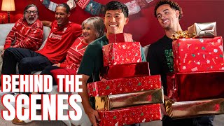 A Very Merry Reds Christmas Advert 🎄 Behind The Scenes ft van Dijk Gakpo amp more  Liverpool FC [upl. by Avigdor]