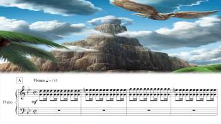 The Legend of Zelda Links Awakening  Mt TamaranchTal Tal Heights Piano Sheet Music [upl. by Kcirevam]