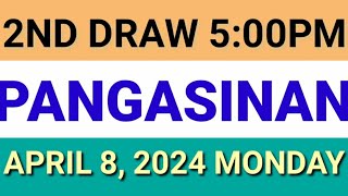 STL  PANGASINAN April 8 2024 2ND DRAW RESULT [upl. by Nylirac]