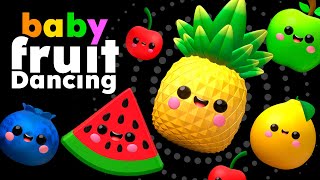 DANCING FRUITS  Smoothie Mix 🍎🍊🍋‍🍏🍇 Sensory Video with Dance Music [upl. by Eynaffit]